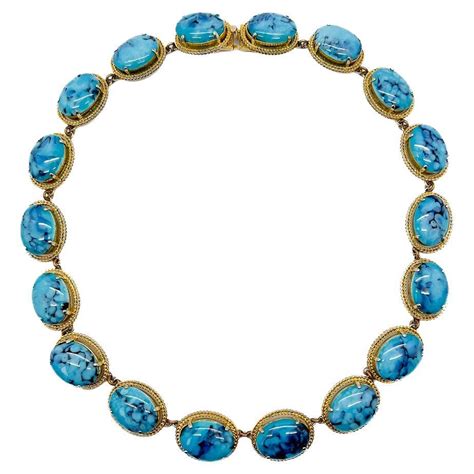 Vintage Dior Turquoise Necklace 